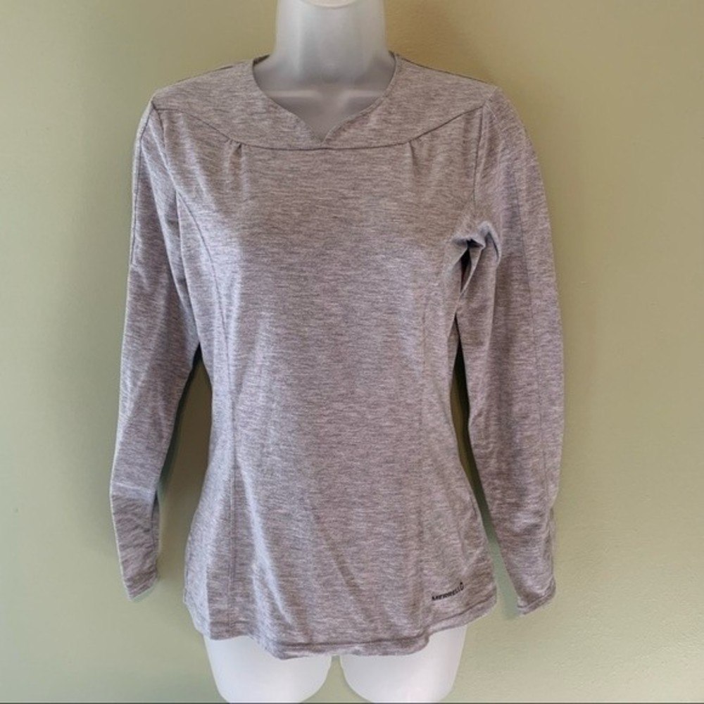Merrell Gray Opti-Wick Long Sleeve Tee Shirt, Size XS
